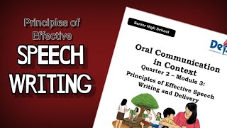 Principles of Speech Writing Explained in FILIPINO  Oral Communication [upl. by Searle]