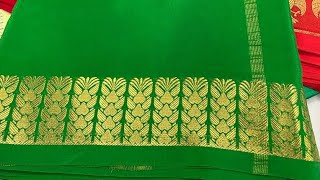 KSIC Mysore silk Saree part 1 ksic ಸೀರೆ ksicmysoresilksaree mysoresilksarees [upl. by Nnylsor]