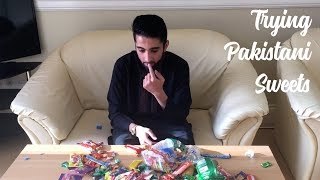 Trying Pakistani Sweets [upl. by Enyledam]