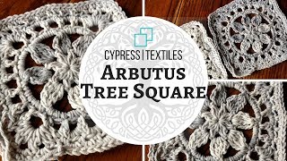 Arbutus Tree Square  2018 VVCAL Reboot Crochet Motif [upl. by Beaumont455]