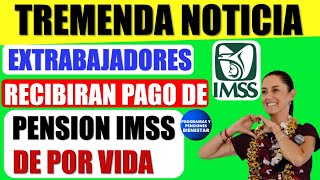 💣🔴Entérate🤑Aprueban acuerdo para que extrabajadores reciban pago de la Pensión IMSS de por vida [upl. by Aliuqa243]