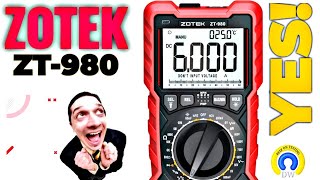 ZOTEK ZT980 CHEAPO Multimeter Review amp Teardown [upl. by Nadya755]