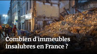 Effondrement d’immeubles  combien de logements insalubres en France [upl. by Hirza]