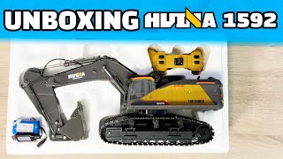 Unboxing HUINA 1592 amp Review en Español  Excavadoras RC para niños [upl. by Alisia]