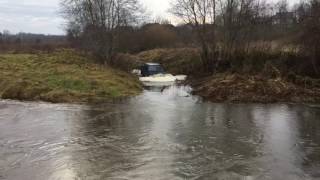 Off road nissan terrano 4x4 water river 2016 snow Extreme [upl. by Eenobe]