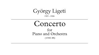 György Ligeti  Piano Concerto 19851988 audioscore [upl. by Malha]