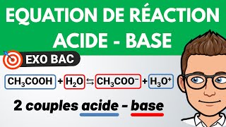 Réaction ACIDE  BASE 🎯 Exercice BAC  Terminale spécialité  Chimie [upl. by Nnewg]