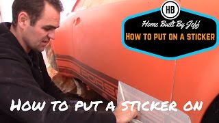 How to put a sticker on a car perfectly every time  Porsche side decal [upl. by Einnos]