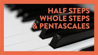 What Are Half Steps Whole Steps amp Pentascales  Piano Lesson [upl. by Zel]