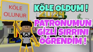 KÖLE OLDUM 🧑🏼‍🍳 PATRONUMUN GİZLİ SIRRINI ÖĞRENDİM 🙀 BROOKHAVEN RP 🏡 [upl. by Peta387]