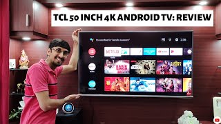 TCL 50 Inch 4K HDR LED Android Smart TV  Unboxing Setup amp Impressions  TCL 50P8E [upl. by Balthasar]