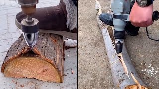 What is the Best Way To Split A MASSIVE Oak [upl. by Haodnanehs]