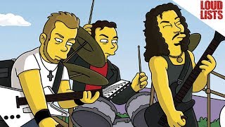 Top 10 Rock Star Simpsons Cameos [upl. by Yokum]