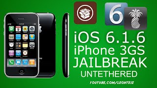 How To Jailbreak iOS 616 Untethered iPhone 3GS with RedSn0w and P0sixsPWN [upl. by Semaj]