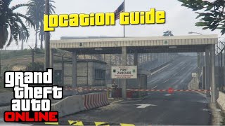 GTA 5 ONLINE  Where Is The Military Base On The Map Guide [upl. by Annaed402]