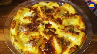 Cheesy Potato Meatball Bake  Cooking Co [upl. by Syhr]