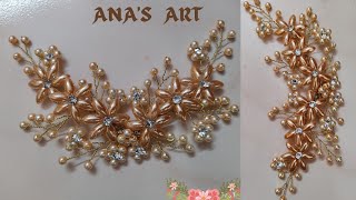 HOW TO MAKE HAIR ACCESSORIES AT HOME  BRIDAL HAIR BROOCH  HAIRPIN  DIY [upl. by Eytak]