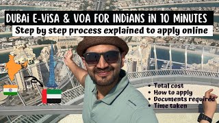 Dubai Tourist visa process for Indians explained in 10 minutes  Step by step [upl. by Marilla]