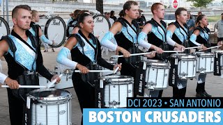 Boston Crusaders 2023  In The Lot  DCI San Antonio Part 2  SHOW MUSIC [upl. by Posehn]