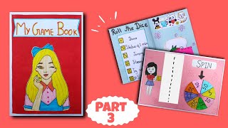 DIY PLAYING BOOK  Game Book Part 3  How to make game book  DIY Games Easy  Paper Game Making [upl. by Fayina]