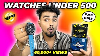 🔥5 Amazing BUDGET Watches for MEN Under 500  Amazon Watches HAUL  UNBOXING [upl. by Nirehtak]