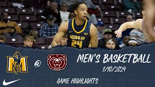 Murray State at Missouri State Highlights 1102024  Racers Mens Basketball [upl. by Doownel]