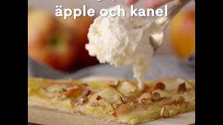 Enkel smördegspizza med äpple och kanel i samarbete med Felix [upl. by Oirasan]