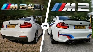 BMW M2 vs M240i Acceleration SOUND Autobahn POV Test Drive [upl. by Anoif779]