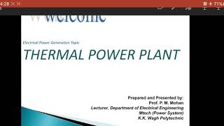 Introduction to Thermal Power Plant [upl. by Mazlack881]