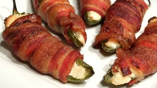 Jalapeños Rellenos de Tocino y Queso receta Keto [upl. by Ardnayek]