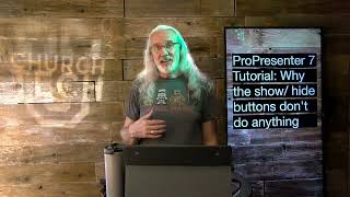 ProPresenter 7 Tutorial Why the show and hide audience and stage buttons dont seem to work [upl. by Koblick38]