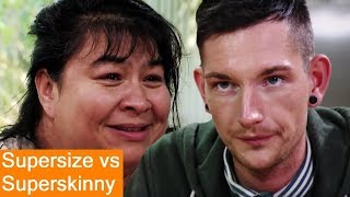 TAKEAWAY Lover  Supersize Vs Superskinny  S07E04  How To Lose Weight  Full Episodes [upl. by Fasa]