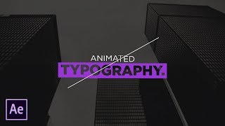 Animated Typography  After Effects Motion Graphics Tutorial [upl. by Alyse]