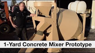 OneYard Concrete Mixer Prototype  MiniMax Mixers [upl. by Alleuol]