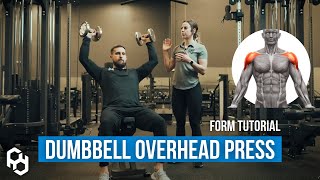 How To Dumbbell Overhead Press for Bigger Shoulders [upl. by Nariko680]