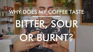 Why Does my Coffee Taste Bitter Sour or Burnt coffee [upl. by Bridges]