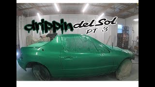 Honda Del Sol Paint Job DRIPPIN [upl. by Nahshunn]