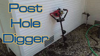 XtremepowerUS 55cc Post Hole Digger Auger [upl. by Kacerek]