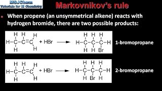 201 Markovnikovs rule HL [upl. by Torrey]