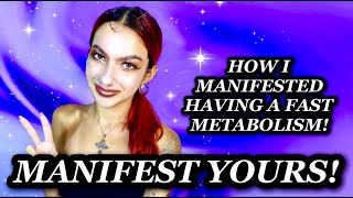 HOW I MANIFESTED HAVING A FAST METABOLISM  LAW OF ASSUMPTION ☆ [upl. by Oirazan907]