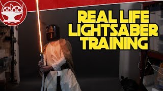 Real Life Lightsaber Drone Training [upl. by Thamora672]