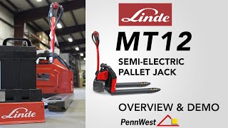 Linde MT12 Electric Pallet Jack Overview amp Demo [upl. by Vito]