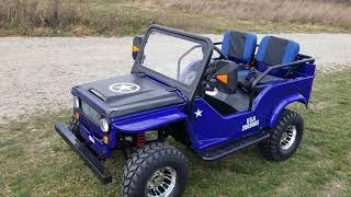 Gr3 Mini Jeep Gas Small Golf Cart Review And Test Drive [upl. by Immac]