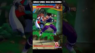 SEASON 4  DBFZ BROLY DBS SOLO KILL COMBO WITH INPUTS [upl. by Eissert]