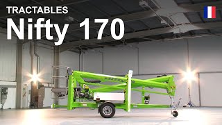 Nacelle élévatrice tractable  Nifty 170 vidéo du produit [upl. by Adnorrehs]