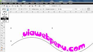 Adaptar texto a trayecto  Corel draw [upl. by Uot500]