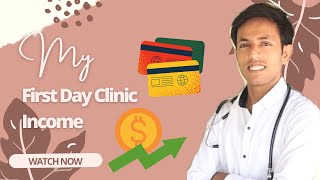 MY FIRST DAY CLINIC INCOME 🔥 [upl. by Nnylrefinnej455]