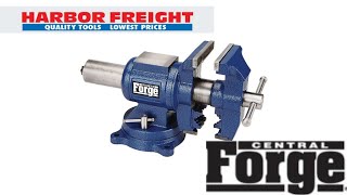 Central Forge 5 In MultiPurpose Vise from Harbor Freight Review [upl. by Routh113]