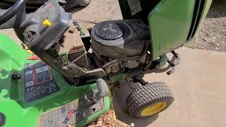 John Deere GT245 20HP Kowasaki Update and Oil Change [upl. by Eiaj]