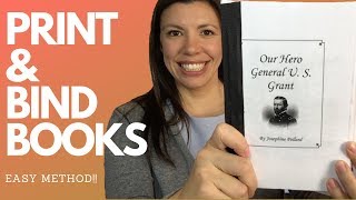 HOW TO PRINT AND BIND A BOOK EASY METHOD 2019 [upl. by Ursola]